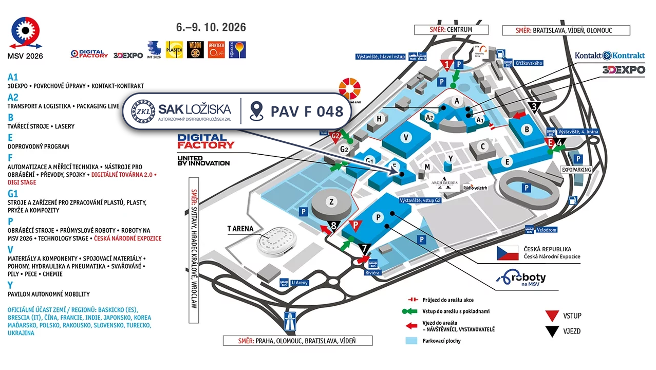 SAK LOŽISKA na MSV Brno 2026